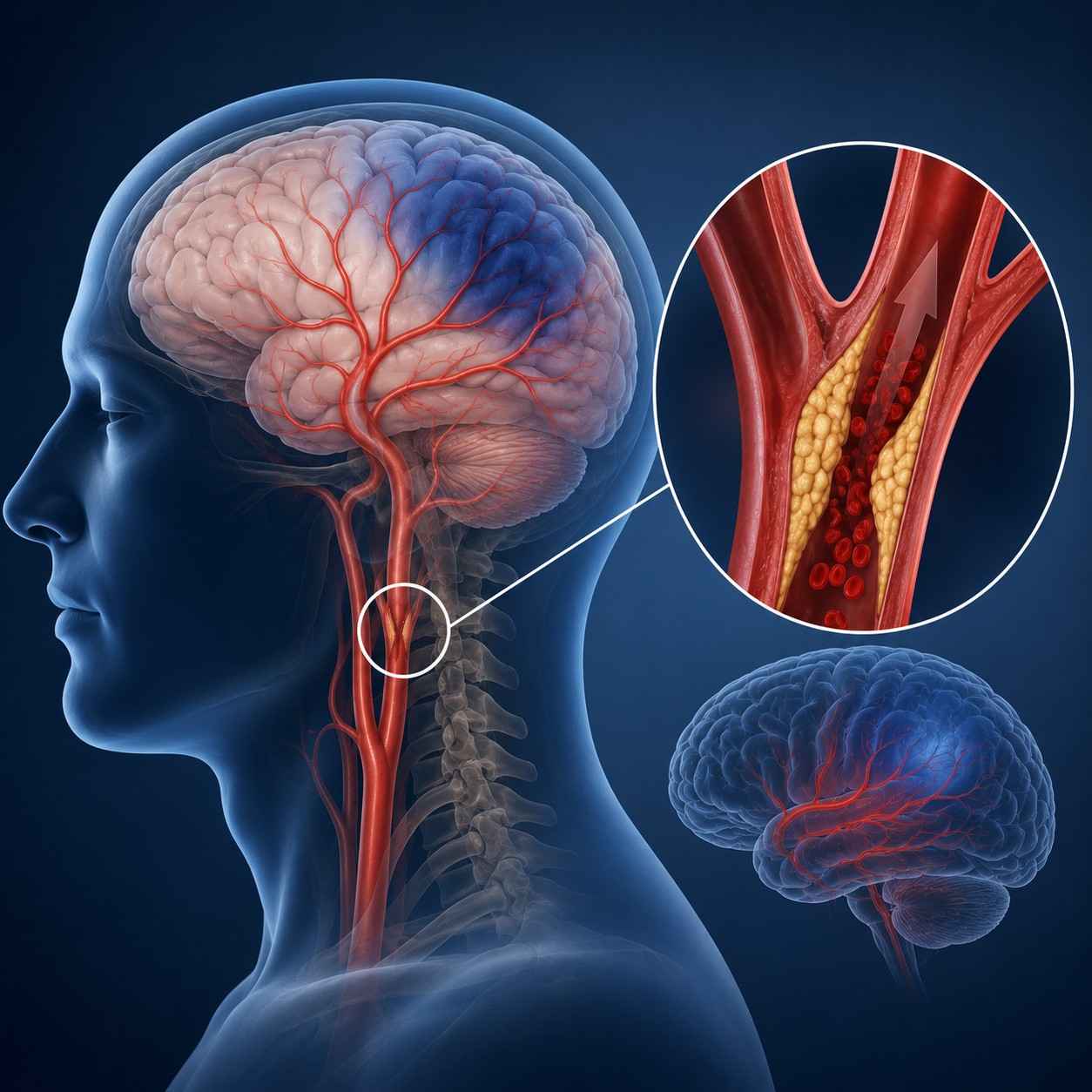 carotid stenosis symptom TIA 
