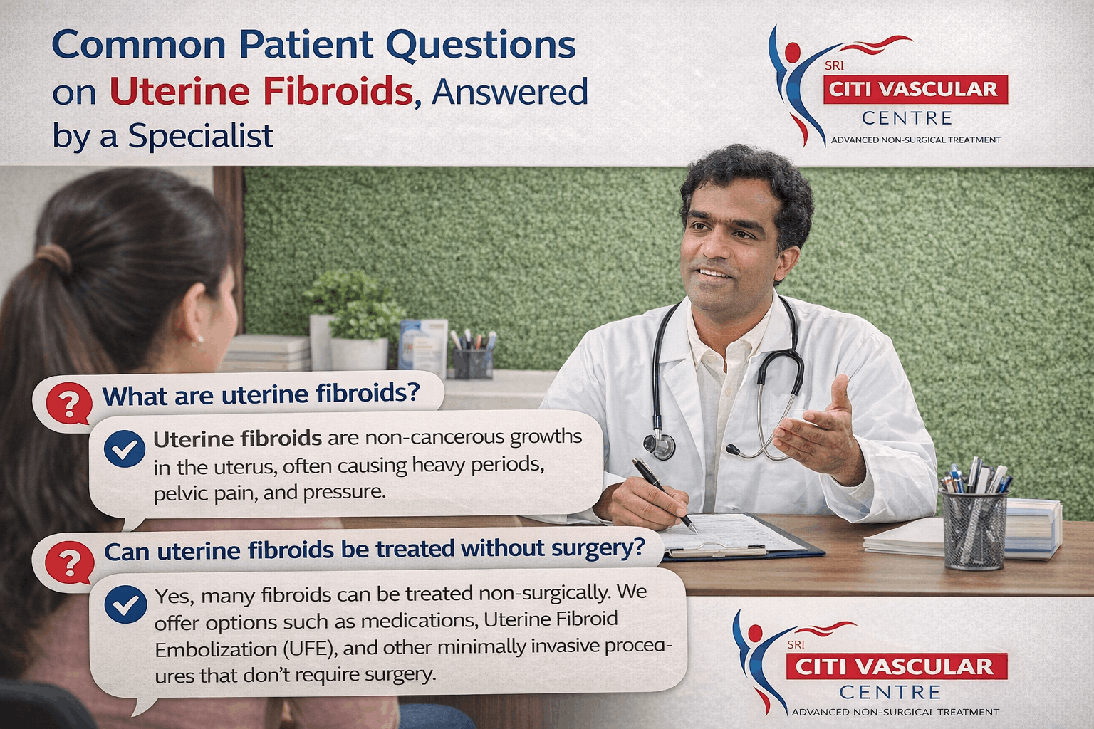 Uterine fibroids symptoms causes and treatment explained by vascular specialist Dr Shaileshkumar Garge